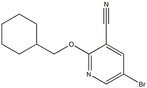 5-bromo-2-(cyclohexylmethoxy)pyridine-3-carbonitrile,,结构式