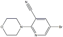 5-bromo-2-morpholinopyridine-3-carbonitrile 结构式