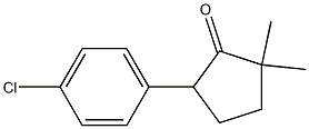5-(4-chlorophenyl)-2,2-Dimethylcyclopentanone Structure