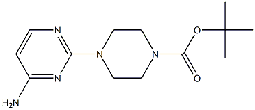 4-(4-AMinopyriMidin-2-yl)piperazine-1-carboxylic acid tert-butyl ester Structure