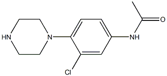 N-(3-chloro-4-(piperazin-1-yl)phenyl)acetaMide Struktur