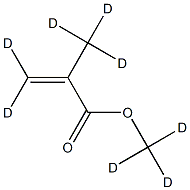 Methacrylic acid-methyl ester D8,,结构式