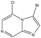 3-Bromo-5-chloroimidazo[1,2-a]pyrazine,,结构式