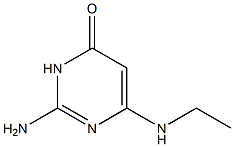 2-Amino-6-(ethylamino)pyrimidin-4(3H)-one,,结构式