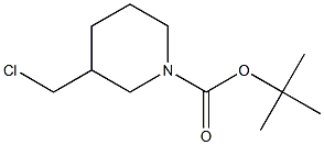 tert-Butyl 3-(chloromethyl)tetrahydro-1(2H)-pyridinecarboxylate,,结构式