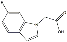 (6-Fluoro-1H-indol-1-yl)acetic acid Structure