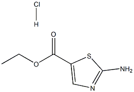 2-Amino-thiazole-5-carboxylic acid ethyl ester hydrochloride 结构式