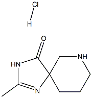 2-Methyl-1,3,7-triazospiro[4.5]dec-1-en-4-one hydrochloride Structure