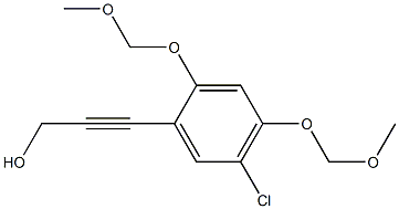 3-(5-chloro-2,4-bis(MethoxyMethoxy)phenyl)prop-2-yn-1-ol Struktur