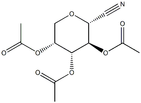 2,3,4-Tri-O-acetyl-a-D-arabinopyranosyl cyanide Structure