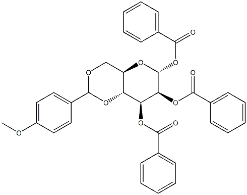 1,2,3-Tri-O-benzoyl-4,6-O-(4-methoxybenzylidene)-a-D-mannopyranose