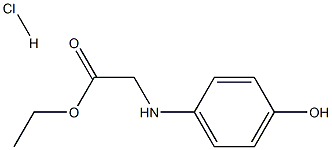 D-p-hydroxyphenylglycine ethyl ester hydrochloride Struktur