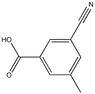 3-腈基-5-甲基苯甲酸 结构式