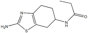 (-)-2-胺基-6-丙酰氨基-4,5,6,7-四氢苯并噻唑 结构式
