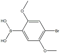 (4-溴-2,5-二甲氧基苯基)硼酸 结构式