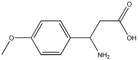 (RS)-3-氨基-3-(4-甲氧基苯基)丙酸,,结构式