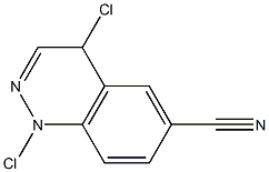 1,4-二氯二氮杂萘-6-甲腈, , 结构式