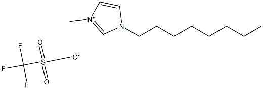 1-octyl-3-methylimidazolium triflate 化学構造式