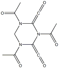 1,3,5-三乙酰-2,4-二羰基六氢-1,3,5-三嗪, , 结构式