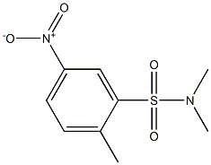 2-methyl-5-nitro-N,N-dimethylbenzenesulfonamide Structure