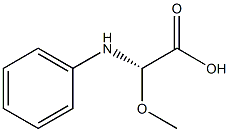 2-甲氧基-D-苯甘氨酸 结构式