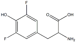 3,5-difluoro-DL-tyrosine 化学構造式