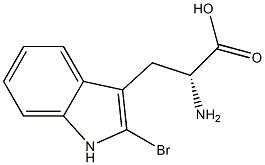 2-溴-D-色氨酸,,结构式