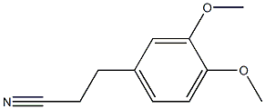 3-(3,4-二甲氧基苯基)丙腈 结构式