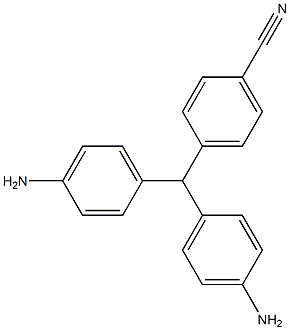 4,4'-diamino-4''-cyanotriphenylmethane Structure