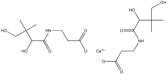 D-泛酸钙原料, , 结构式