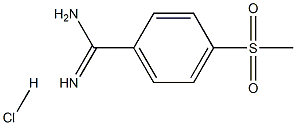 4-甲砜基苯基甲脒盐酸盐,,结构式