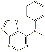 N-甲基-N-苯基腺嘌呤,,结构式