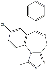 Alprazolam tablets Struktur