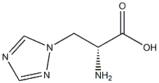 3-(1,2,4-triazol-1-yl)-D-alanine 化学構造式