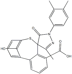 3'-{(2Z)-2-[1-(3,4-二甲苯基)-3-甲基-5-氧代-1,5-二氢-4H-吡唑-4-亚基]肼基}-2'-羟基-3-联苯基甲酸