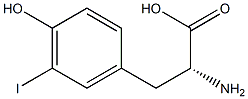 3-iodo-D-tyrosine Struktur