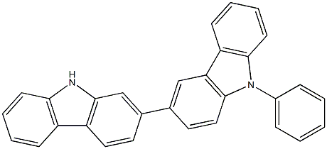 9'-Phenyl-9H,9'H-[2,3']bicarbazolyl Structure