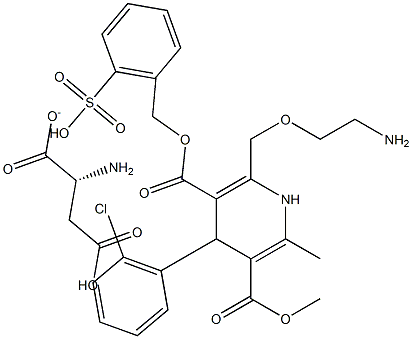 L-aspartate amlodipine Structure