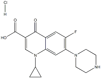 盐酸环丙沙星溶液(natamycin,50mg/ml), , 结构式