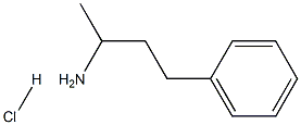 1-甲基-3-苯基丙胺盐酸盐,,结构式