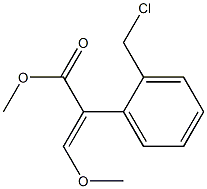 Methyl 2-(2-chloromethylphenyl)-3-methoxyacrylate Struktur