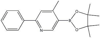 4-methyl-2-phenyl-5-(4,4,5,5-tetramethyl-1,3,2-dioxaborolan-2-yl)pyridine Structure