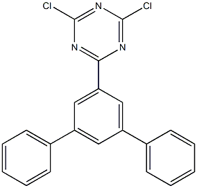 2-([1,1':3',1''-terphenyl]-5'-yl)-4,6-dichloro-1,3,5-triazine,,结构式