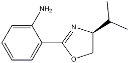 2-[(S)-4,5-二氢-4-异丙基噁唑啉-2-基]苯胺, EE,,结构式
