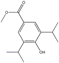 methyl 4-hydroxy-3,5-diisopropylbenzoic acid Struktur