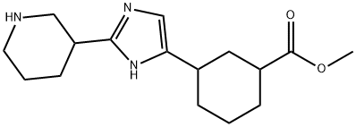 2743129-67-9 methyl 3-(2-(piperidin-3-yl)-1H-imidazol-4-yl)cyclohexanecarboxylate