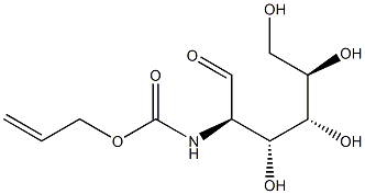 2-烯丙氧基羰基-2-脱氧D半乳糖,,结构式