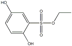 ethyl 2,5-dihydroxybenzenesulfonate 化学構造式