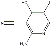 2-Amino-4-hydroxy-5-iodo-nicotinonitrile Structure