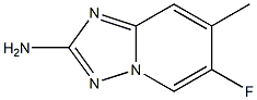 6-Fluoro-7-methyl-[1,2,4]triazolo[1,5-a]pyridin-2-ylamine,,结构式